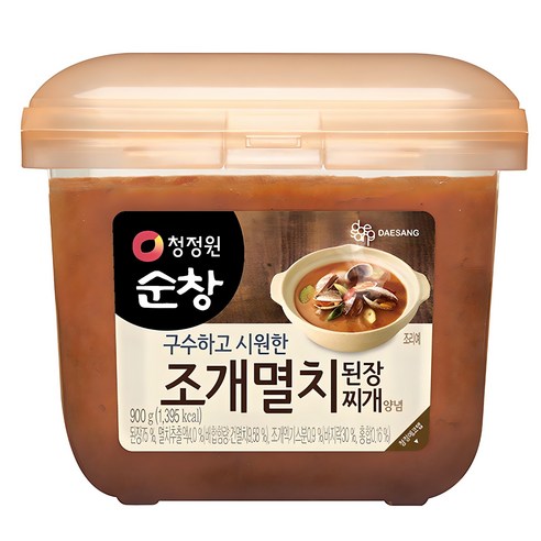 청정원 순창 조개멸치 된장찌개 양념 900g – 1개