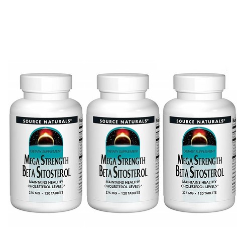 소스내츄럴스 메가 스트랭스 베타 시토스테롤 375mg 타블렛, 120정, 3개