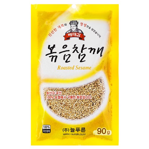 [늘푸른] 배대감 국산 볶음참깨, 90g, 1개