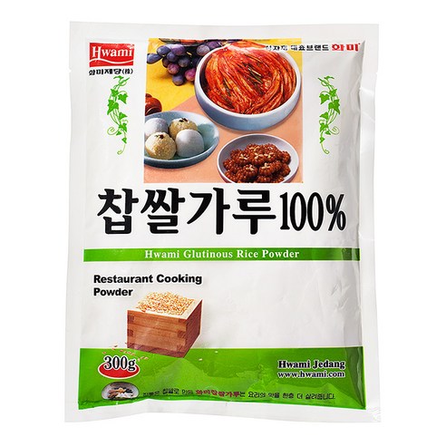 화미_찹쌀가루100%(국산/면세), 300g, 1개
