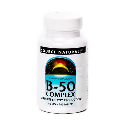소스내츄럴스 B-50 컴플렉스 50mg 타블렛, 1개, 100정