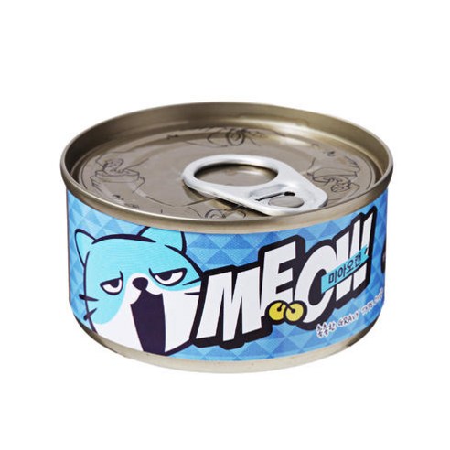 그린펫 미아오 고양이 간식캔, 치어 + 참치 혼합맛, 24개