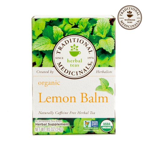 트레디셔널메디시널스 허벌 티 레몬 밤, 1.5g, 16개, 1개, 16개입