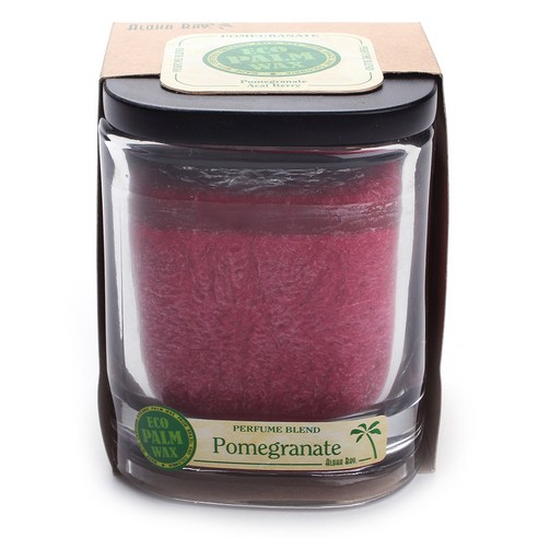 알로하베이 에코 팜 왁스 자캔들, Pomegranate Crimson, 1개