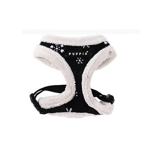 퍼피아 하네스 눈꽃하네스(A), 블랙