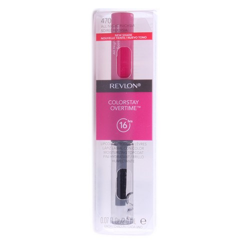 Revlon 컬러스테이 오버타임 립컬러 2.0ml, All Night Fuchsia, 1개