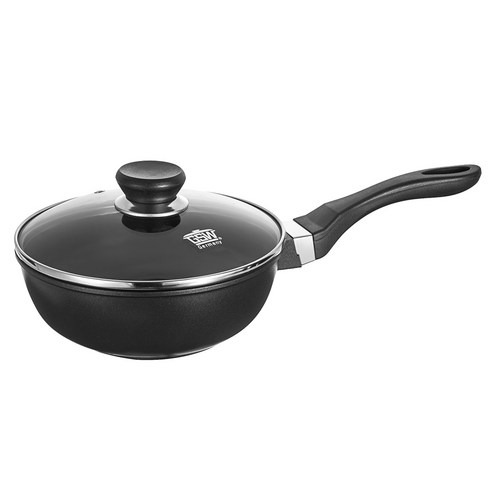 [지에스더블유] 나노다이아몬드 프라이팬 디프, 2p (디프 20cm 1p, 뚜껑 1p), 20cm