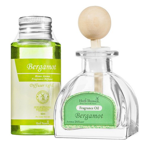허브타임 차량용 방향제 50ml, 버가못, 1개