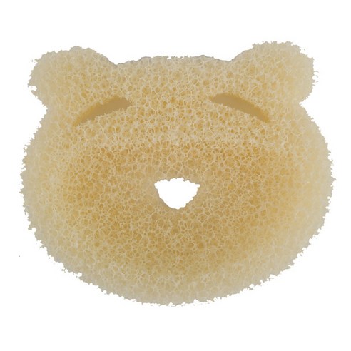 뽀솜이 스펀지 비누받침, 곰-화이트, 3개