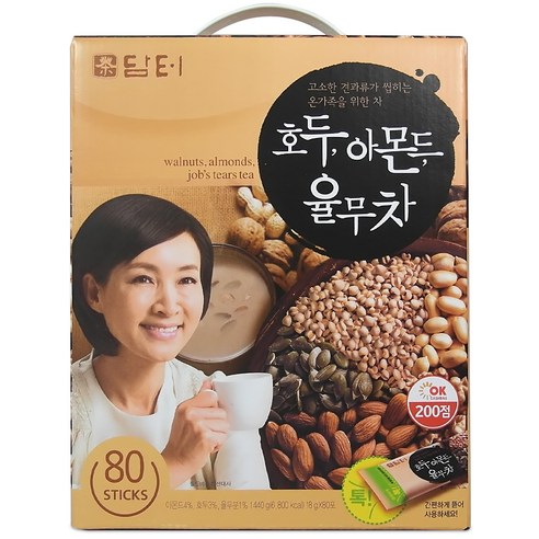 담터 호두 아몬드 율무차, 18g, 80개입, 1개