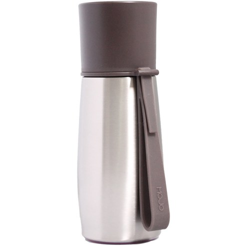 [마이모조] 포터블 보온보냉병, 브라운, 350ml