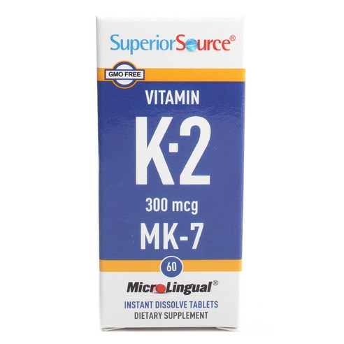 슈페리어소스 비타민 K-2 300mcg MK-7 타블렛, 60개입, 1개, 60개