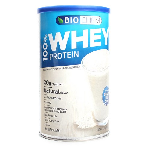 바이오켐스포츠 웨이 프로틴 아이솔레이트 단백질 보충제, 350g, 내추럴(Natural)