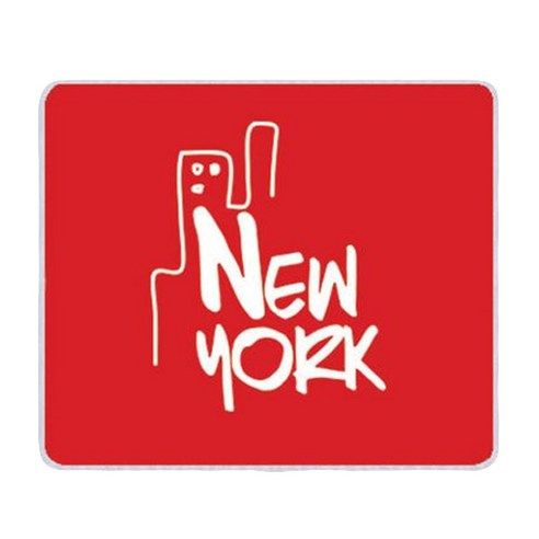마우스패드 NEWYORK_레드, 사각, 1개