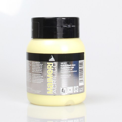 마이메리 아크릴리코 500ml 낱색 아크릴물감, 105 AM NAPLES YELLOW LGT, 1개