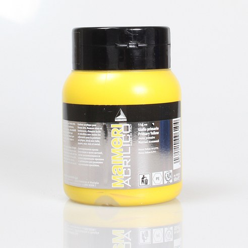 마이메리 아크릴리코 500ml 낱색 아크릴물감, 116 AM PRIMARY YELLOW, 1개