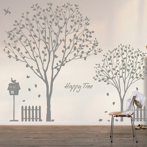 [뭉키데코] Happy Tree, 다크그레이