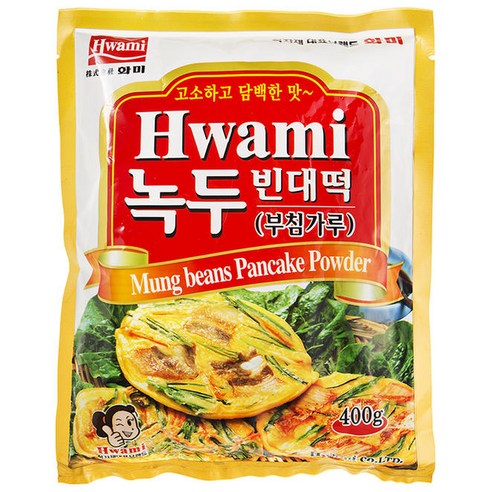 [화미] 녹두빈대떡가루, 400g, 2개