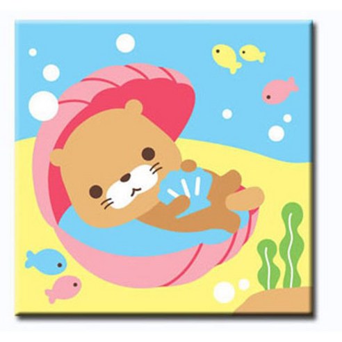 [아이러브페인팅] 바다 그리기, 06.귀여운수달