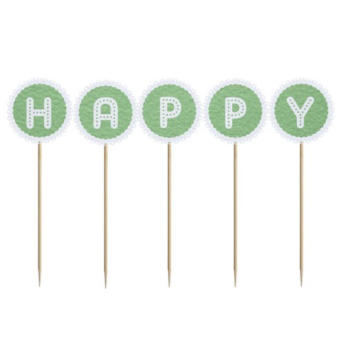 와니데코 미니파티픽 HAPPY, 연그린, 1개