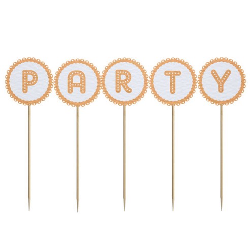 와니데코 미니파티픽 PARTY, 화이트+연오렌지