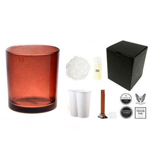 캔들KIT 198g 브라운 자연향, SEA SALT CITRON
