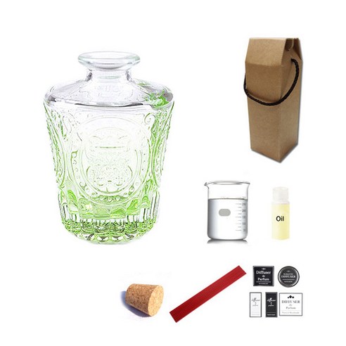 디퓨저KIT 엔틱심플 그라데이션그린 150ml 향수향, DOSON
