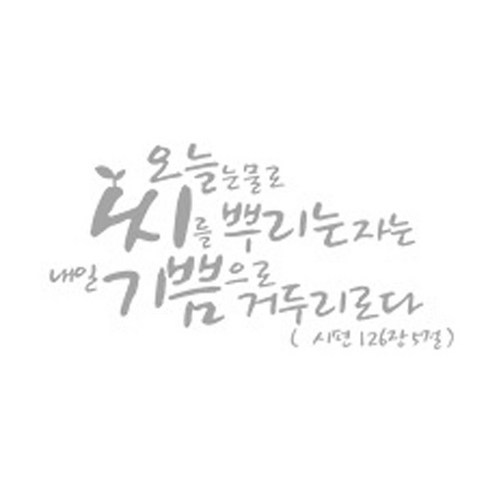 오늘 눈물로 씨를(211), 화이트