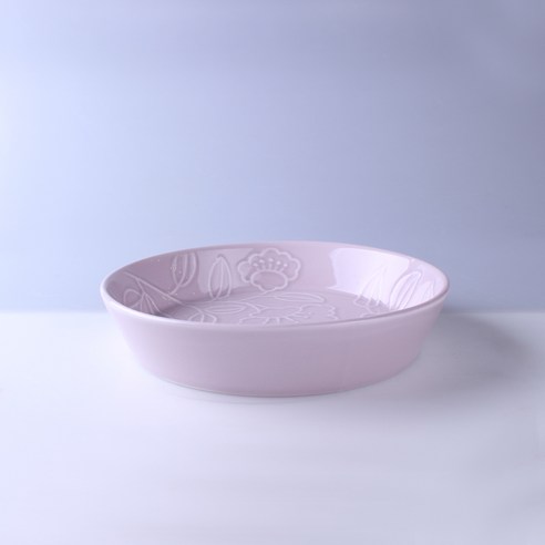 턱원형접시, 로즈
