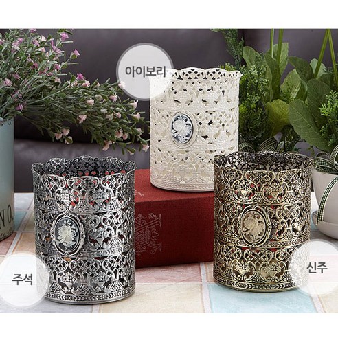 [인투데코] 레이스통 대, 주석, 1개