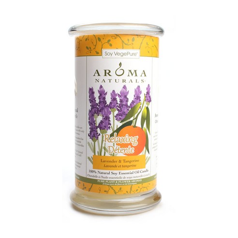 아로마내츄럴스 내추럴 소이 에센셜 오일 자캔들, 480g, Relaxing