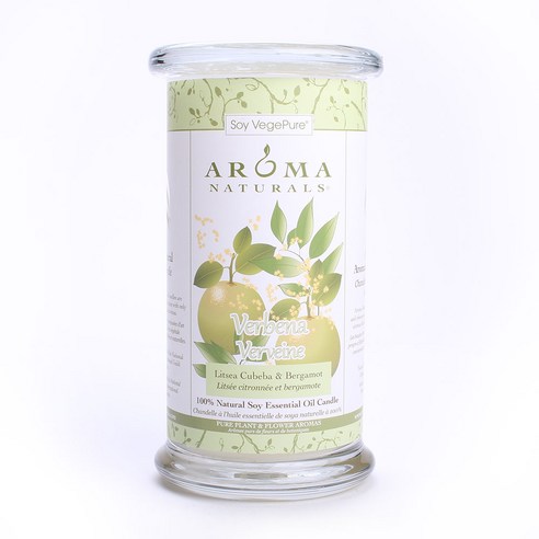아로마내츄럴스 내추럴 소이 에센셜 오일 자캔들, 480g, Verbena