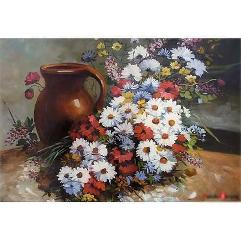 화병과 꽃, 51 x 73.5cm, 1개, 1000조각