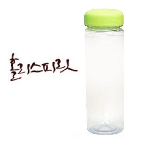 1AM 캘리그라피 보틀 연두뚜껑, 홀리스피릿 (갈색), 500ml