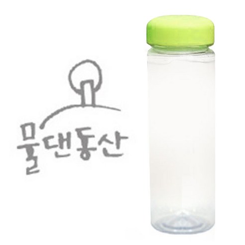 1AM 캘리그라피 보틀 연두뚜껑, 물댄동산 (연회색), 500ml