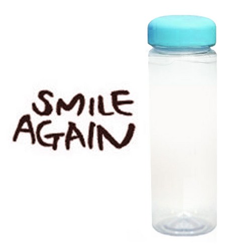 1AM 캘리그라피 보틀 하늘뚜껑, smileA (갈색), 500ml