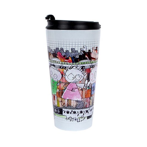 아이다 NEW 폴파바 투고머그 텀블러, 시티(화이트), 450ml