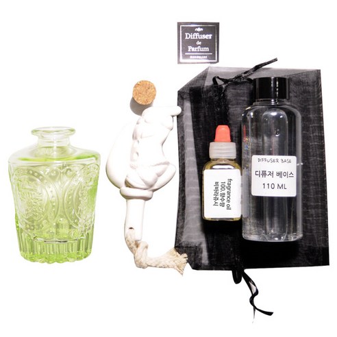디퓨저KIT-심볼석고리드 그린-향수향, 150ml, 비바라쥬시