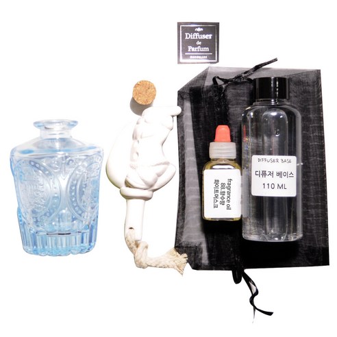 디퓨저KIT-심볼석고리드 블루, WHITE MUSK, 1세트