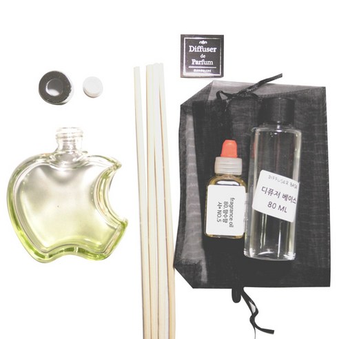 디퓨저KIT-애플6mm우드 그라그린-향수향, 110ml, NO.5