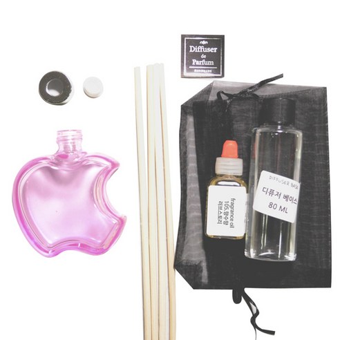 디퓨저KIT-애플6mm우드 핑크-향수향, 110ml, 러브스토리