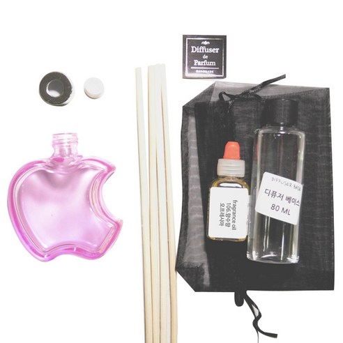 디퓨저KIT-애플6mm우드 핑크-향수향, 110ml, 오프레시아