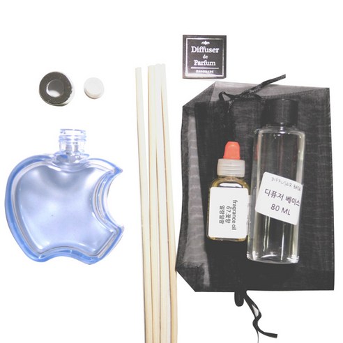 디퓨저KIT-애플6mm우드 블루-꽃향, 110ml, YLANG YLANG