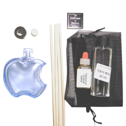 디퓨저KIT-애플6mm우드 블루-향수향, 110ml, 입생로랑
