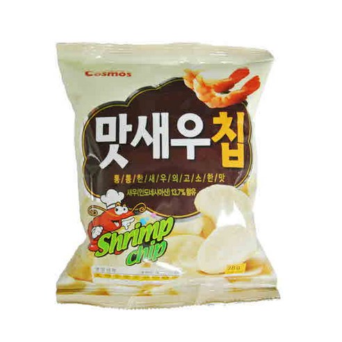 코스모스 맛새우칩, 28g, 12개