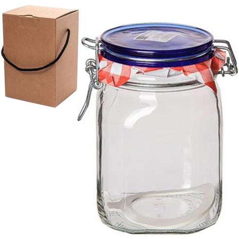 보르미올리 피도 블루탑 유리병 + 선물박스, 1000ml, 1개
