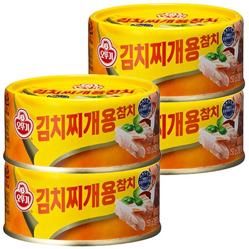 오뚜기 김치찌개용 참치, 150g, 4개