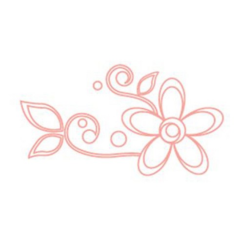 메이크스그래픽스티커, 라인플라워B(Pink)