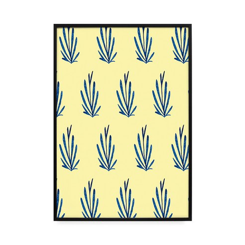 일러스트액자 Plants 1, 알류미늄(블랙)