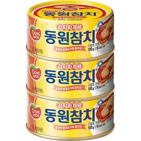 동원참치 김치찌개용, 100g, 6개